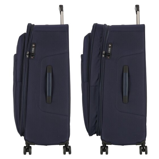 Piquadro Brief 4 ruote Carrello 78 cm con piega di espansione