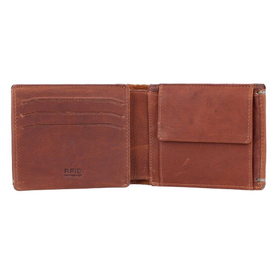 Burkely Portafoglio Avery antico RFID in pelle 12 cm