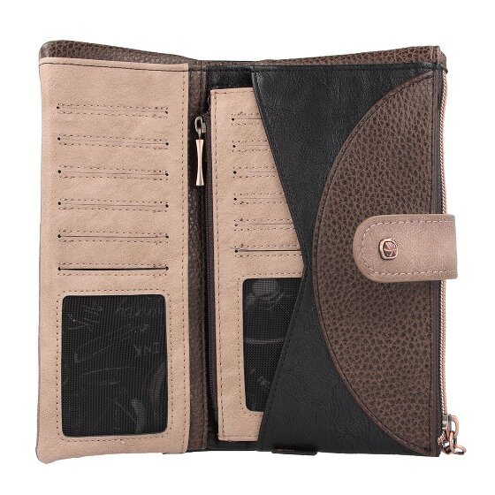 Anekke Shoen Black Portafoglio Protezione RFID 20 cm