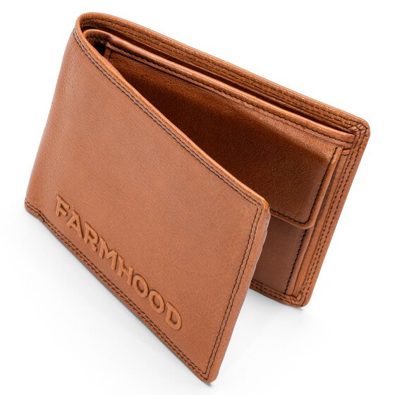 Farmhood Memphis Portafoglio Protezione RFID Pelle 12.5 cm