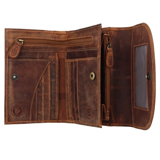 Greenburry Portafoglio vintage in pelle 15,5 cm