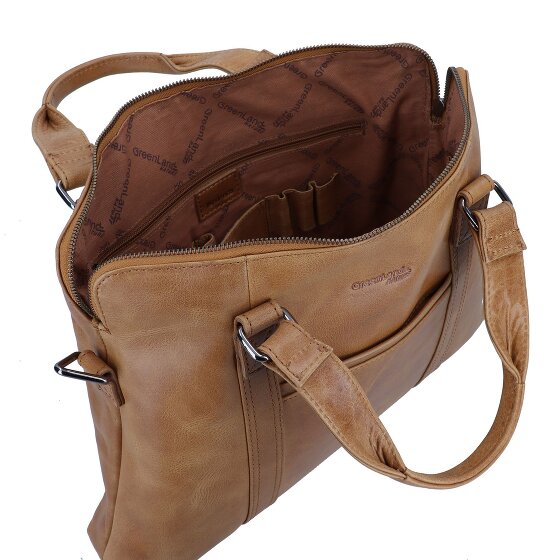 Greenland Nature Cartella leggera in pelle 38 cm Scomparto per computer portatile