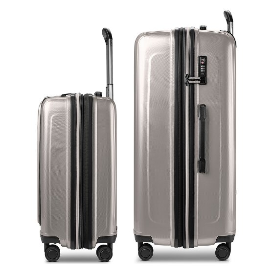 Redolz Set di valigie Essentials 14 a 4 ruote 2 pz. scomparto per laptop con piega elastica