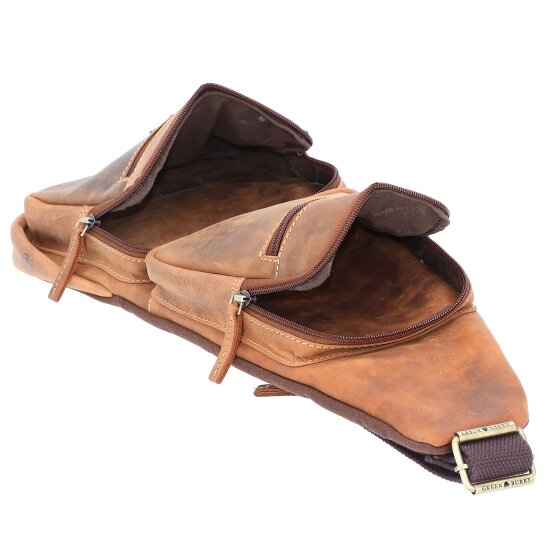 Greenburry Borsa a tracolla vintage in pelle 20 cm