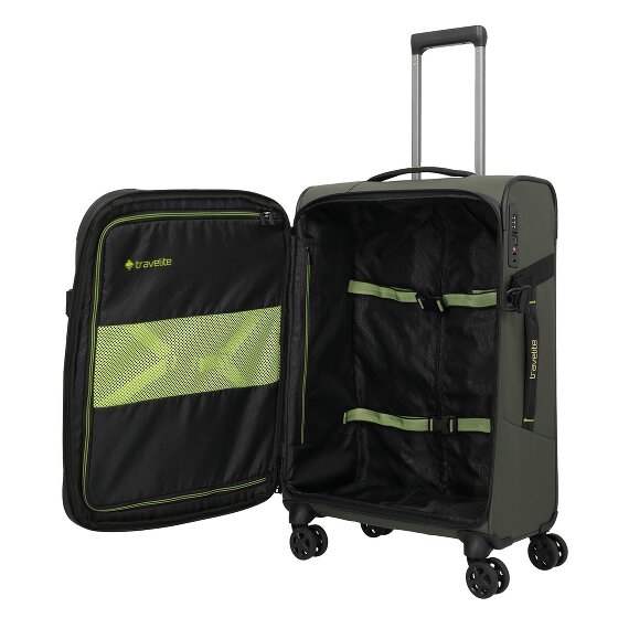 Travelite Briize 4 ruote Carrello M 67 cm con piega di espansione
