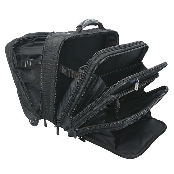 Dermata 2 ruote Trolley business 38 cm Vano porta PC