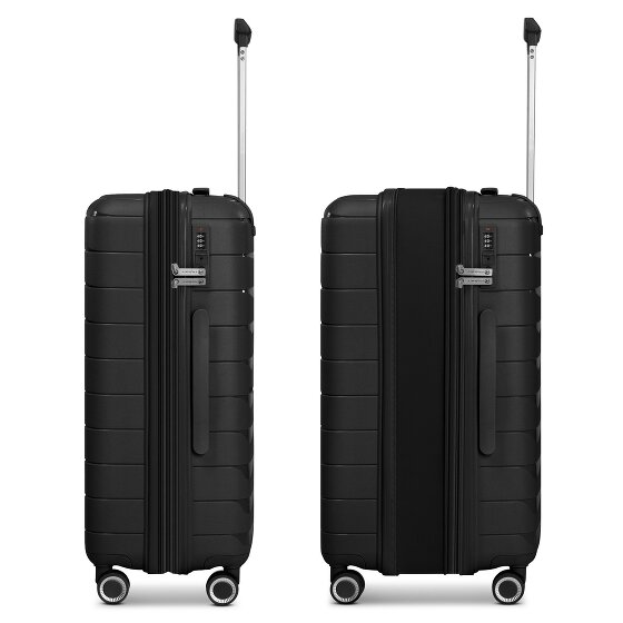Franky London 4 ruote Carrello della cabina S 55 cm con piega di espansione