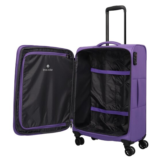 Travelite Rügen 4 ruote Set di valigie 3 pezzi con piega di espansione