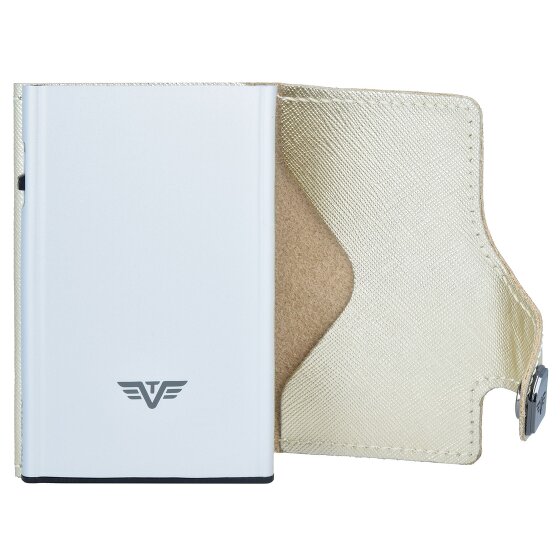 Tru Virtu Custodia per carte di credito Click & Slide Portafoglio RFID in pelle 6,5 cm