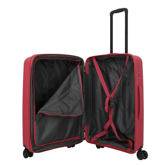 Travelite Air Stripe 4 ruote Set di valigie 3 pezzi con piega di espansione