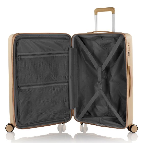 Heys Pastel 4 ruote Set di valigie 3 pezzi con piega di espansione