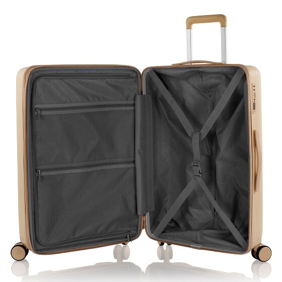 Heys Pastel 4 ruote Set di valigie 3 pezzi con piega di espansione