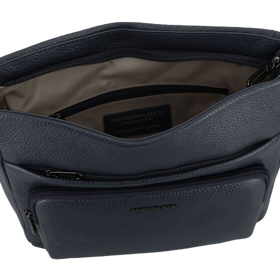 Mandarina Duck Mellow Leather Borsa a tracolla Vera Pelle 30 cm