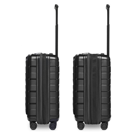 Bergpfeil Travel 4 ruote Carrello della cabina 55 cm Scomparto per laptop con piega di espansione