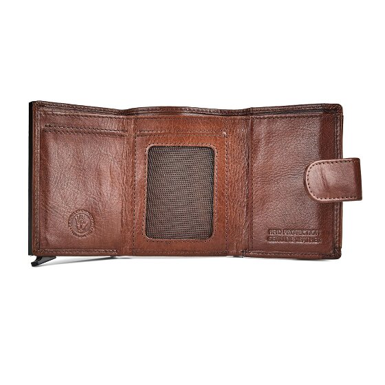 Greenburry Newport Portafoglio Protezione RFID Vera Pelle 9.5 cm