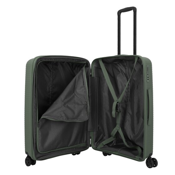 Travelite Air Stripe 4 ruote Set di valigie 3 pezzi con piega di espansione Travelite Air Stripe 4 ruote Set di valigie 3 pezzi con piega di espansione