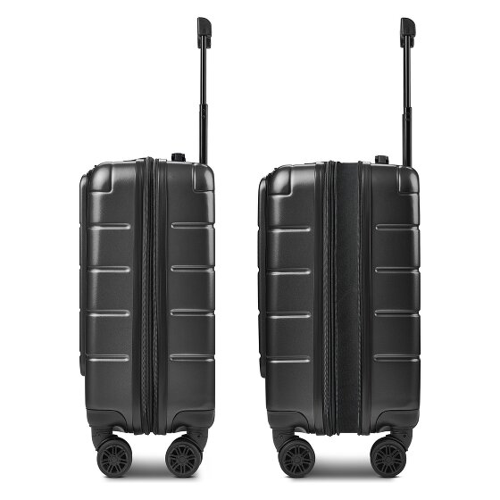 Police Dublin 4 ruote Trolley cabina S 54 cm Vano porta PC espandibile