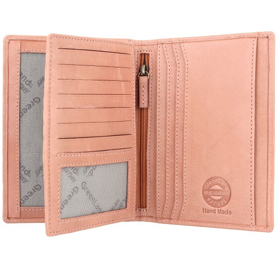 Greenland Nature Custodia per passaporto in pelle RFID di colore morbido 12 cm