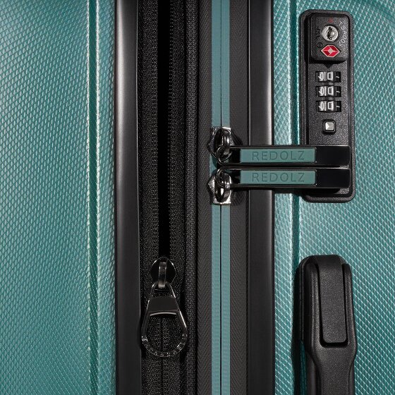 Redolz Essentials 14 4 ruote Set di valigie 3 pezzi con piega di espansione