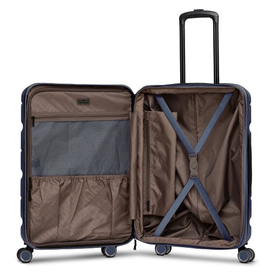 Franky Munich 4.0 Set di valigie a 4 ruote, 3 pezzi con piega elastica