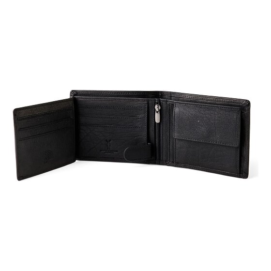 Jack Kinsky Porto 101 Portafoglio Protezione RFID Pelle 12.5 cm