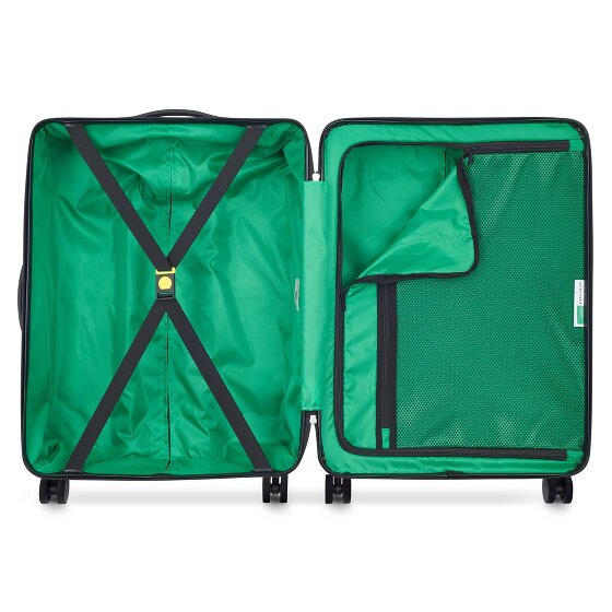 Delsey Paris x Set di valigie a 4 ruote United Colors of Benetton Now Hardside 3 pezzi con piega elastica