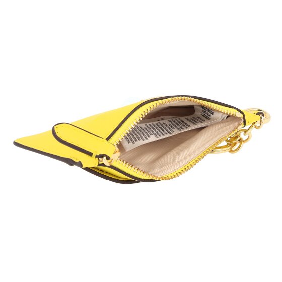 Lauren Ralph Lauren Zip Card Portafoglio chiave Vera Pelle 13 cm