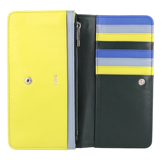 DuDu Canarie Portafoglio Protezione RFID Vera Pelle 17.5 cm