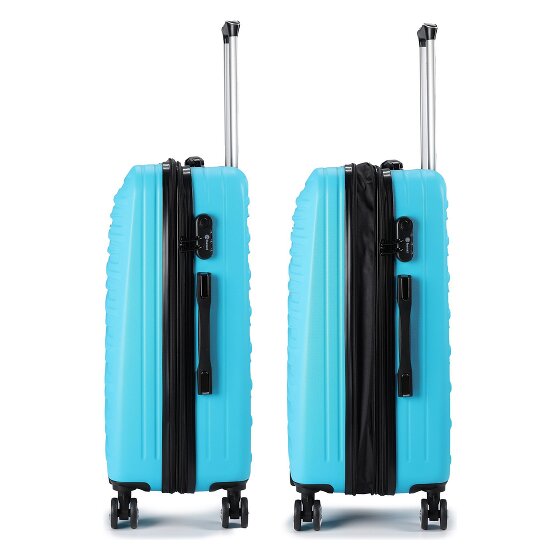 Benzi 5493 4 ruote Set di valigie 3 pezzi con piega di espansione