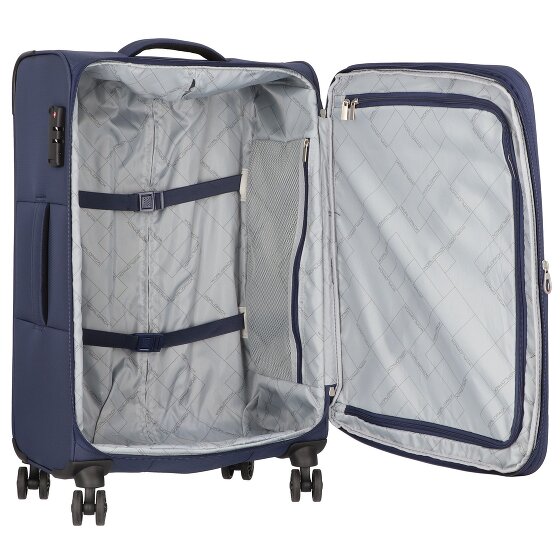 Worldpack Dublin 4 ruote Set di valigie 3 pezzi con piega di espansione