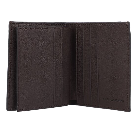 Piquadro Black Square Custodia per carta di credito Protezione RFID Pelle 9 cm