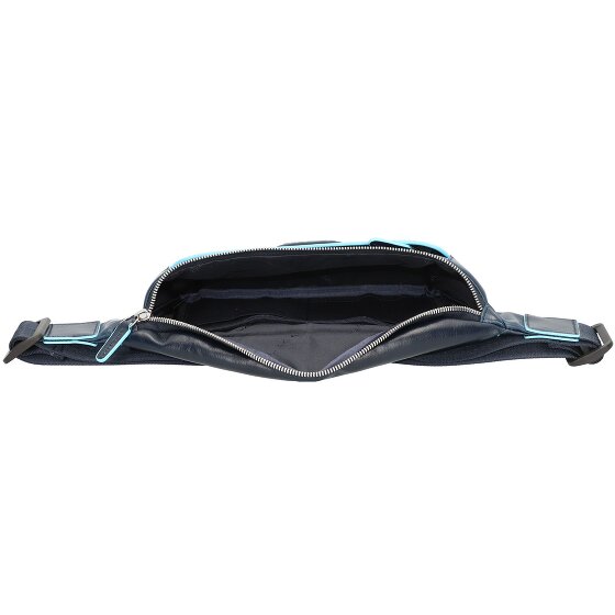 Piquadro Marsupio quadrato blu in pelle 29 cm