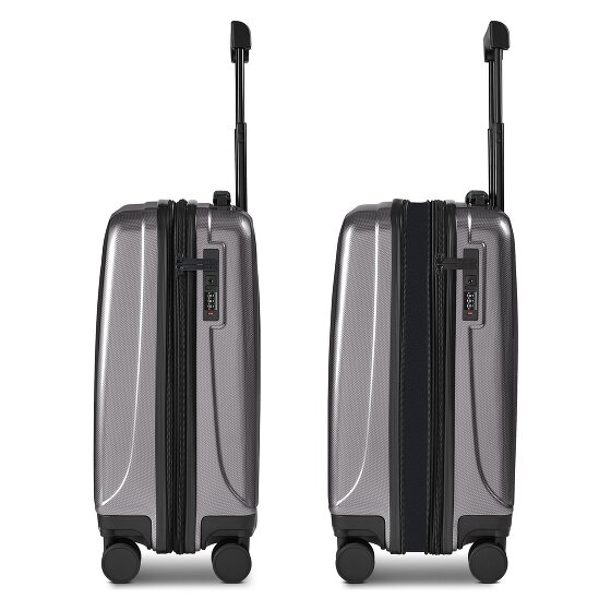 Police New York 4 ruote Trolley cabina S 54 cm espandibile