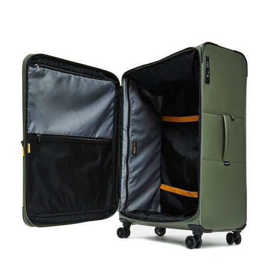 Mandarina Duck Eco Coated 4 ruote Carrello XL 83 cm con piega di espansione