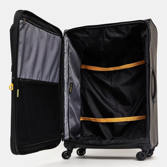 Mandarina Duck Eco Coated 4 ruote Carrello XL 83 cm con piega di espansione