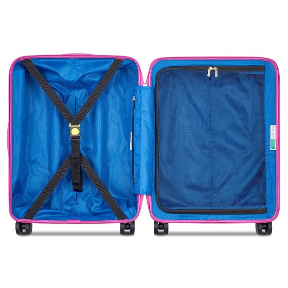 Delsey Paris x United Colors of Benetton Fabrica Carrello da cabina a 4 ruote 55 cm