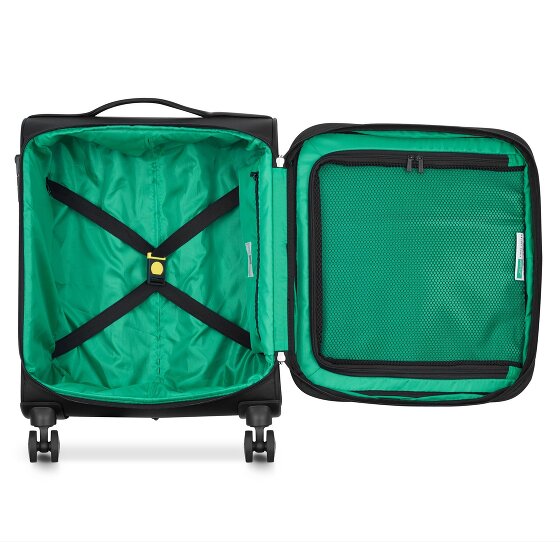 Delsey Paris x Colors Benetton Color Block Trolley da cabina a 4 ruote da 55 cm con piega ad espansione