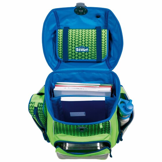 Scout Genius Neon Safety DIN Set di borse per la scuola 4 pezzi