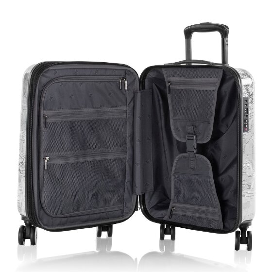 Heys Black Camo 4 ruote Carrello della cabina S 53 cm con piega di espansione