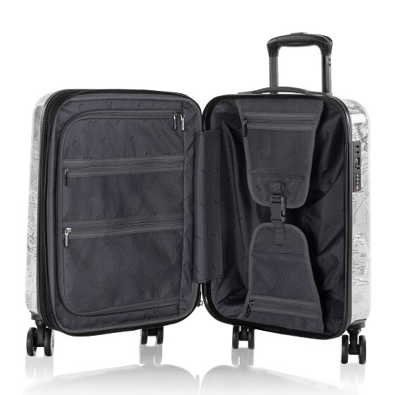 Heys Black Camo 4 ruote Carrello della cabina S 53 cm con piega di espansione