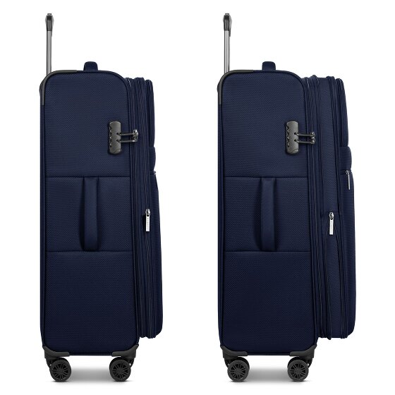 bugatti Valencia Soft 4 ruote Carrello L 75 cm con piega di espansione