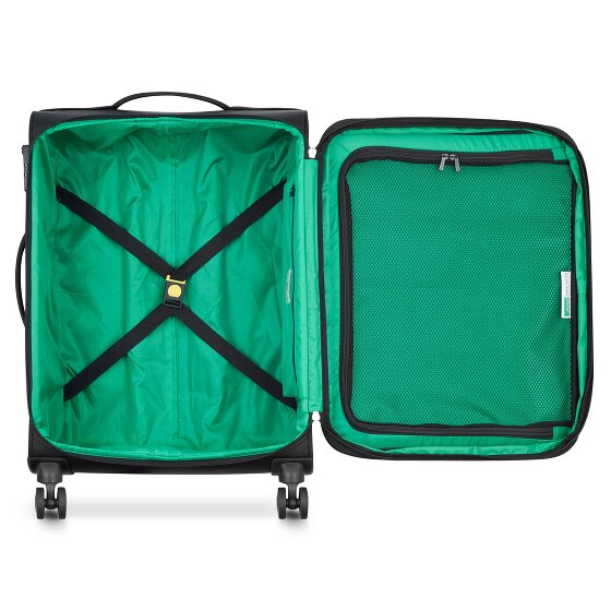 Delsey Paris x United Colors of Benetton Colour Bock Trolley a 4 ruote da 67 cm con piega elastica