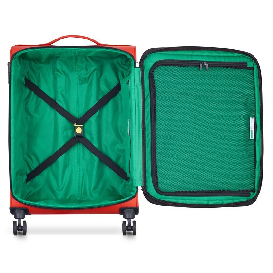 Delsey Paris x United Colors of Benetton Colour Bock Trolley a 4 ruote da 67 cm con piega elastica