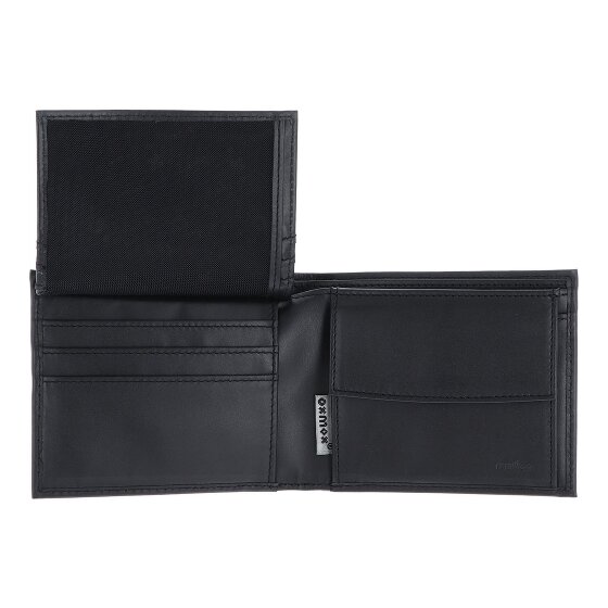 oxmox Leather Portafoglio Protezione RFID Vera Pelle 12 cm