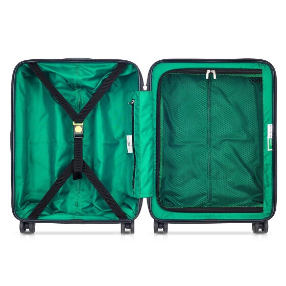 Delsey Paris x United Colors of Benetton Fabrica Set di valigie a 4 ruote 3 pezzi.