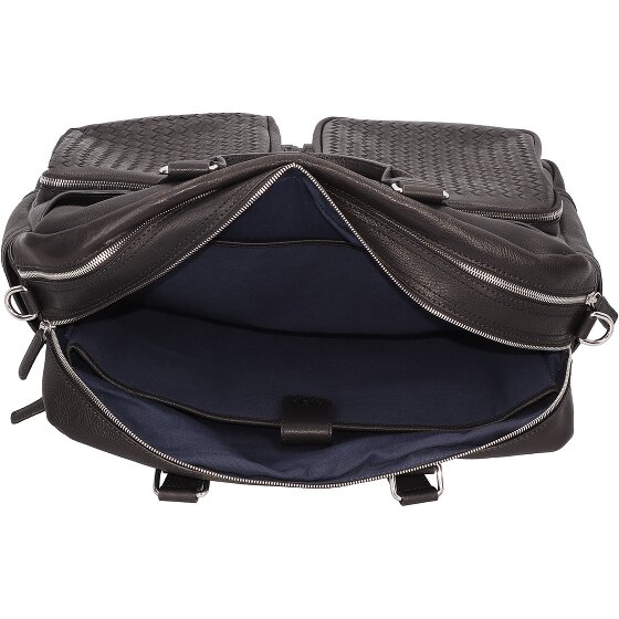 bugatti Cartella in pelle intrecciata 48 cm