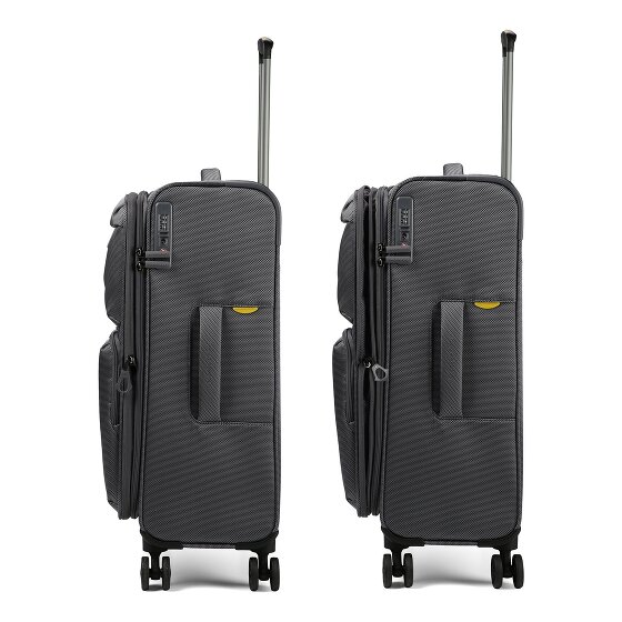 Mandarina Duck Zephyr 4 ruote Carrello M 67 cm con piega di espansione