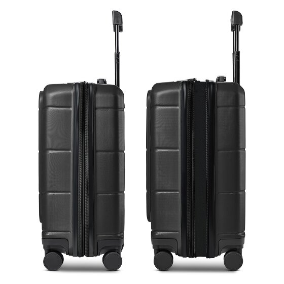 Police London 4 ruote Trolley cabina 55 cm Vano porta PC espandibile