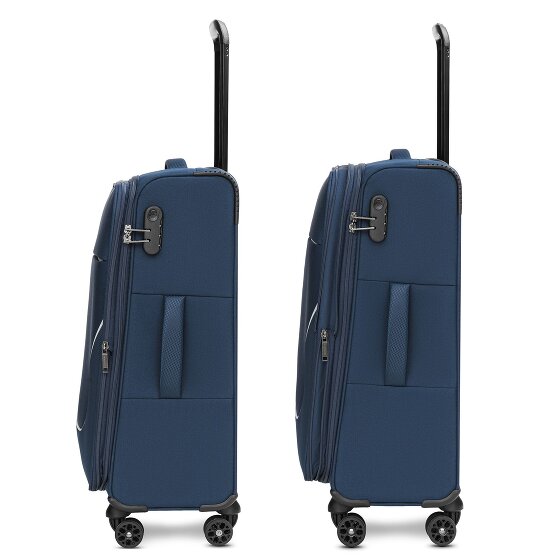 Stratic taska set di valigie a 4 ruote 3 pezzi con piega elastica