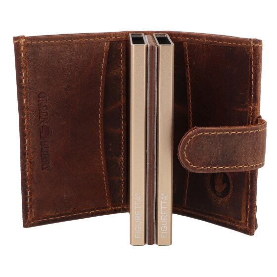 Greenburry Vintage Portafoglio Protezione RFID Pelle 8 cm